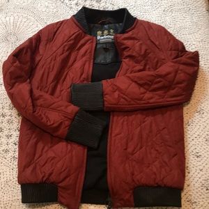 Quilted bomber jacket